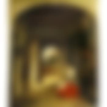 An Interior with a Woman seated by an open Door (preview)
