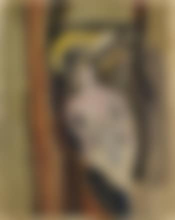 Woman in a white dress with yellow hat (preview)