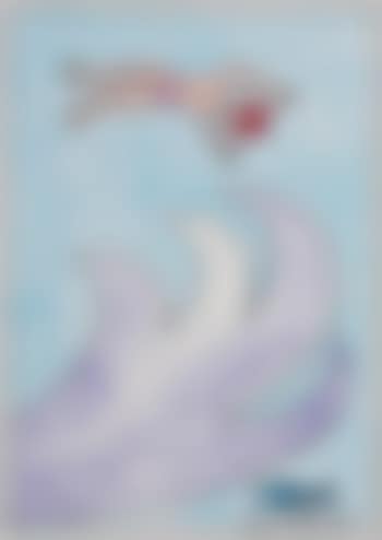 Swimmer with Wave and Fish (preview)