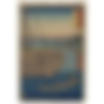 First Nagato: Shimonoseki ([Ships in harbor at] Shimonoseki); and Second  Awaji: Goshikinohama (Five Color Beach) (preview)