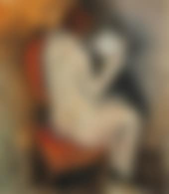 Nude Girl in an Armchair (preview)