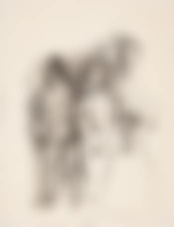 Three figures and palm leaves (preview)