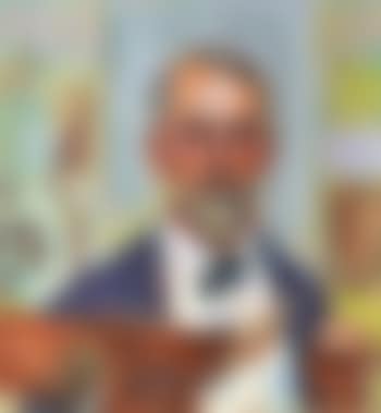 Selbstportrait an der Staffelei - Selbstbildnis (preview)