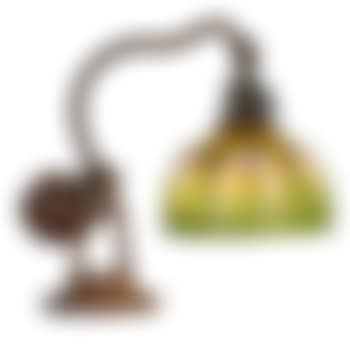 Adjustable counterbalance desk lamp with Wave pattern shade (preview)