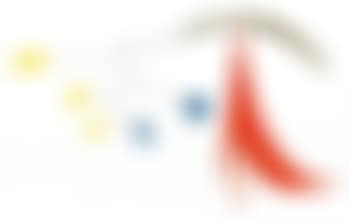 Three Yellow, Two Blue Polygons and Brass on Red (preview)