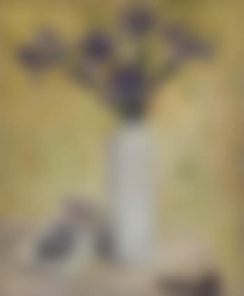 Iris in a Tall Vase (preview)