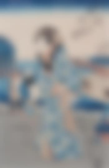 Three Ladies at the Beach at Enoshima (preview)