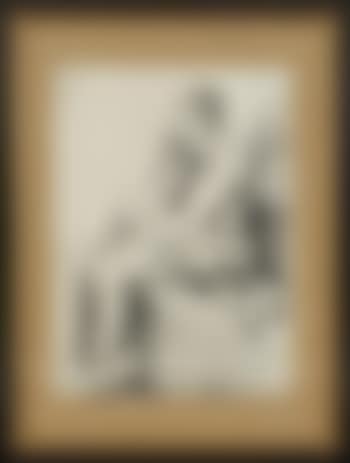 Homme à la pipe et enfant endormi (preview)