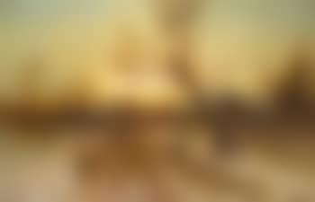 Winter Landscape at Sunset (preview)