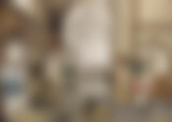 The interior of a Gothic church with gentlemen conversing (preview)
