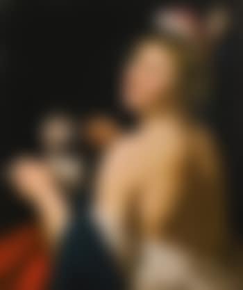 A Young Woman Playing With A Cat (preview)