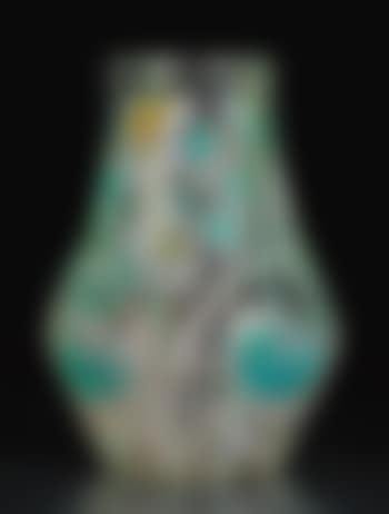 Carved And Internally Decorated Paperweight Vase (preview)
