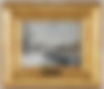 Paysage enneigé avec barques (preview)