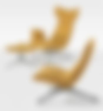 A Contoured Wing Armchair, A Contoured Side Chair, And A Tri-symmetric Foot Stool (preview)