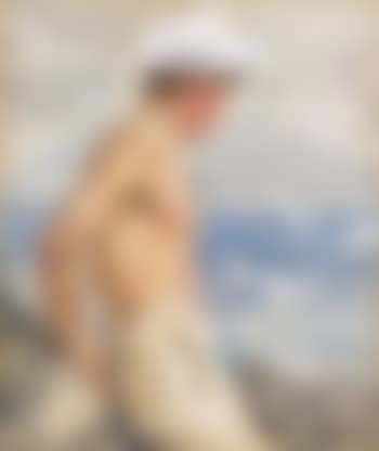 Study of a young man looking out to sea (preview)