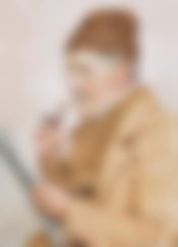 Alter Pfeifenraucher bei der Lektüre des Seeländer Boten (preview)