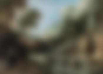 Mountainous landscape with wildlife around a Cascade (preview)