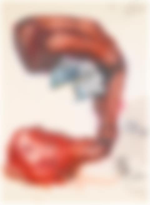 STUDY FOR A SOFT SCULPTURE IN THE FORM OF A GIANT KETCHUP BOTTLE (preview)