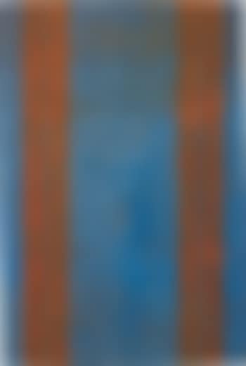 Untitled (canopy painting: blue and orange V) (preview)