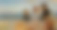 Three fishermen on Skagen beach in the evening sun (preview)