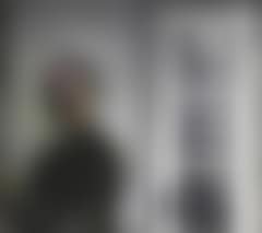 Half-lenght portrait with hand. Supernatural size. Three quarters profile. (preview)