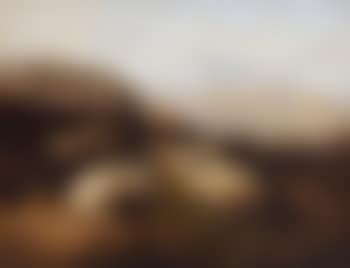 Sheep and a figure in a mountainous landscape (preview)