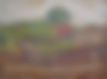A French river scene, with a lock, and buildings beyond (preview)