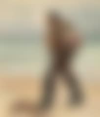 A fisherman on Skagen beach carrying the catch of the day on his back (preview)