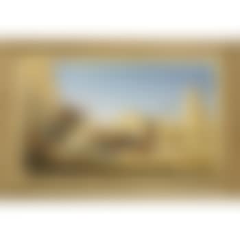 Bedouin resting amongst ruins (preview)