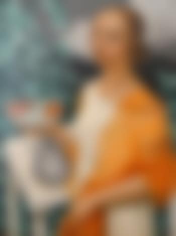 Junge frau mit Obstschale (preview)