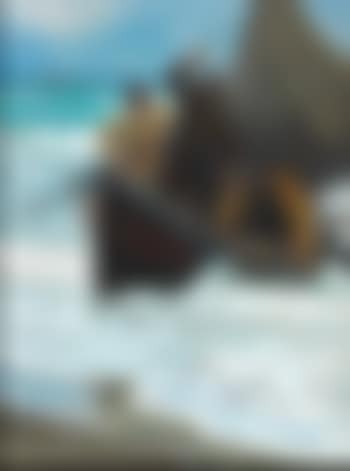 paa Baaden, der løber ind mod Strandkanten (preview)