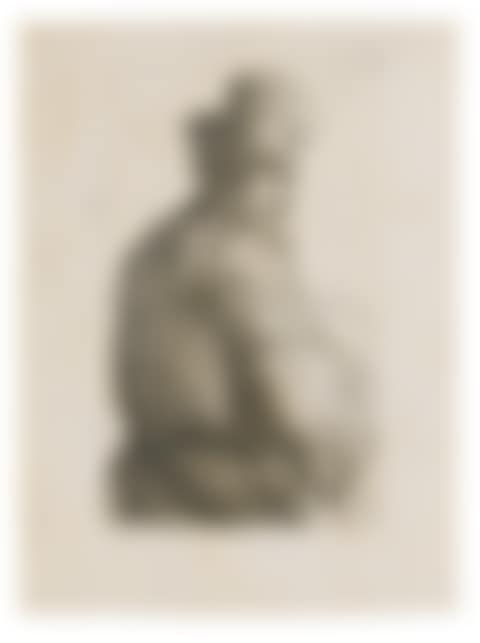 OLD MAN SEEN FROM BEHIND, PROFILE TO RIGHT: HALF-FIGURE; AND BEGGAR WOMAN LEANING ON A STICK (B., HOLL.ï¿½143, 170; NEW HOLL. 33A, 229; H. 41-C, 219) (preview)