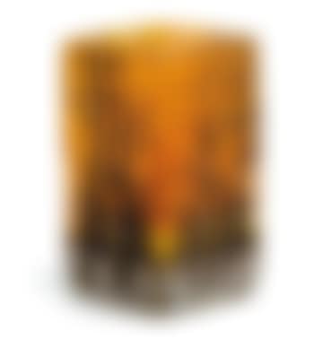 A small vase decorated with a winter landscape (preview)