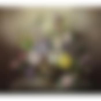 A still life of flowers in a procelain vase (preview)