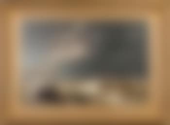 Dock with stormy seas (preview)