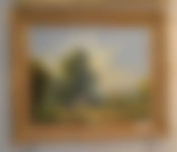 Figures loading a hay cart in a summer landscape (preview)