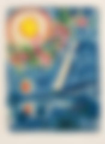 Verlobte im Himmel von Nizza by Marc Chagall (preview)