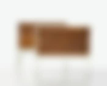 A Pair Of White Painted Oak And Wicker Daybeds (preview)
