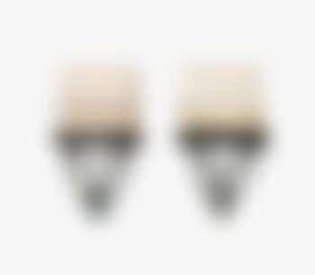A Pair Of Silvered Bronze Two Branch Wall Sconces With Original Shades (preview)