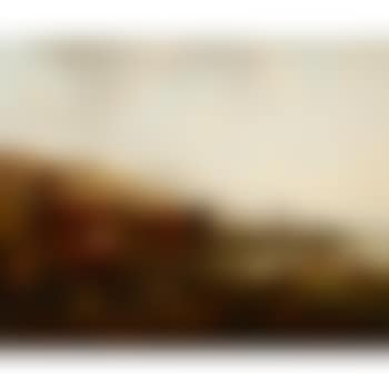 A river landscape with a shepherd and his cattle with a milkmaid milking a cow, a town beyond (preview)