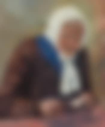 Portrait einer alten Frau mit Gebetbuch und weißer Haube (preview)