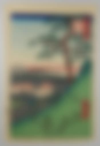 100 vues célèbres d'Edo - Vue du mont Fuji à Merguro (preview)