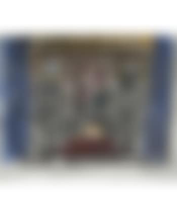 An interior sketch with blue curtains (preview)