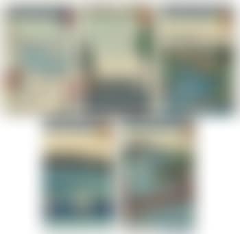 Five prints from the series One Hundred Famous Views of Edo (preview)