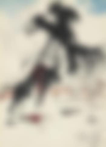 Bullfight 5, Picador pour la série lithographique Tauromachie (preview)