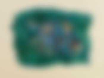 Composition sur papiers froissé vert et bleu (preview)