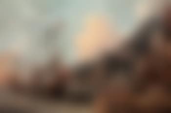 Harbour with boats at anchor and merchants on the quayside (preview)