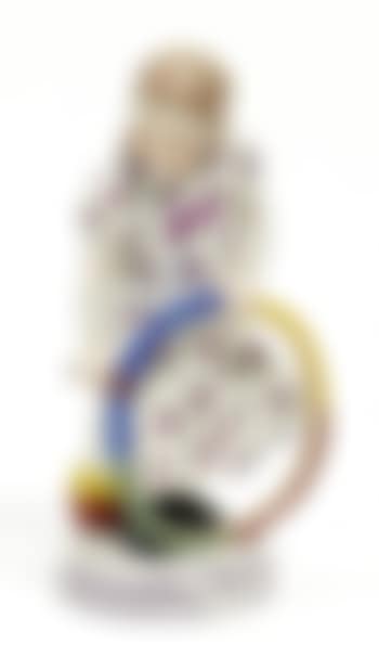 Girl with Hoop by Alfred Konig (preview)