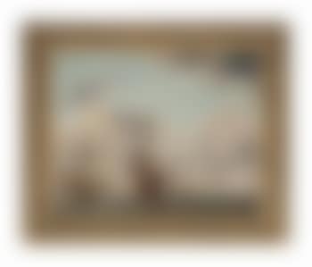 An English two-decker of forty guns riding at anchor off a coast with a galliot close by and five men-o'war beyond (preview)