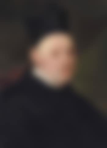 Portrait of a Cleric, bust-length, in a black habit and hat (preview)
